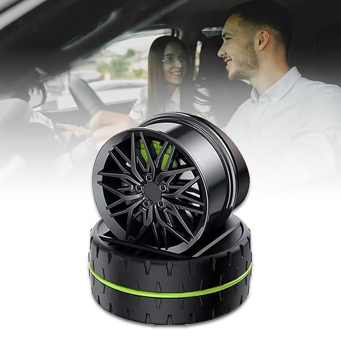 Stylish Car Aroma Diffuser – Solar Rotating Dashboard Fragrance Wheel